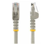 StarTech.com 15m CAT6 Ethernet Cable, 10 Gigabit Snagless RJ45 650MHz 100W PoE Patch Cord, CAT 6 10GbE UTP Network Cable w/Strain Relief, Grey, Wiring is UL Certified/TIA - Category 6 - 24AWG (N6PATC1