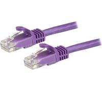 StarTech.com 15m Cat6 Snagless Gigabit UTP Cable Network - Cat 6 RJ45 Cable Network avec protection anti-pli - Violet