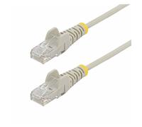 StarTech.com 15m Gray Slim CAT6 Ethernet Cable, Snagless, 28AWG, LSZH - Cordon de raccordement - RJ-45 (M) pour RJ-45 (M) - 15 m - 3.6 mm - UTP - CAT 5/5e/6 - IEEE 802.3bt - sans halogène, sans...