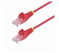 StarTech.com 15m Red Slim CAT6 Ethernet Cable, Snagless, 28AWG, LSZH - Cordon de raccordement - RJ-45 (M) pour RJ-45 (M) - 15 m - 3.6 mm - UTP - CAT 5/5e/6 - IEEE 802.3bt - sans halogène, sans...