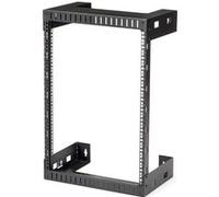 StarTech.com 15U 19 Wall Mount Network Rack - 12 Deep 2 Post Open Frame Server Room Rack for Data/AV/IT/ Communication/Computer Equipment/Patch Panel w/Cage Nuts & Screws 200lb Capacity G