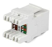 StarTech.com Module keystone Cat6 180° RJ45 mural Type 110 blanc C6KEY110SWH