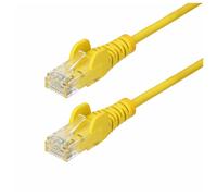 StarTech.com 1m Yellow Slim CAT6 Ethernet Cable, Snagless, 28AWG, LSZH - Cordon de raccordement - RJ-45 (M) pour RJ-45 (M) - 1 m - 3.6 mm - UTP - CAT 5/5e/6 - IEEE 802.3bt - sans halogène, sans...