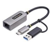 StarTech.com 2.5GbE USB-C to Ethernet Adapter with USB-A Converter - adaptateur réseau - USB-C 3.2 Gen 1 / Thunderbolt 3 - Ethernet 10M/100M/1G/2,5 Gigabit