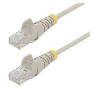 StarTech.com 2.5m Slim LSZH CAT6 Ethernet Cable, 10 Gigabit Snagless RJ45 100W PoE Patch Cord, CAT 6 10GbE UTP Network Cable w/Strain Relief, Grey, ETL, Low Smoke Zero Halogen - Category 6 - 28AWG (N6