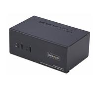 StarTech.com 2-Port Dual-Monitor DisplayPort en HDMI KVM Switch, 4K 60Hz - Commutateur écran-clavier-souris/audio/USB - 2 x KVM / audio / USB - 1 utilisateur local - de bureau - Conformité TAA