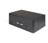 StarTech.com 2 Port Dual Monitor HDMI KVM Switch - 4K 60Hz Ultra HD HDR - Deskto