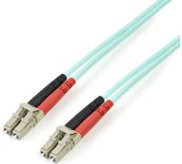 StarTech.com Câble fibre optique duplex multimode LC LC à 2 m - Cordon / jarretière fibre optique OM3 (50/125) - Aqua
