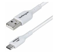 StarTech.com 2m (6.6ft) White USB-A to USB-C Charging Cable/Cord, M/M - Câble USB - USB (M) pour USB-C (M) - USB 2.0 - 3 A - 2 m - sans halogène, passif, charge et synchronisation, USB Fast Charge (15