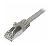 StarTech.com 2m CAT6 Ethernet Cable, 10 Gigabit Shielded Snagless RJ45 100W PoE Patch Cord, CAT 6 10GbE SFTP Network Cable w/Strain Relief, Grey, Wiring is UL Certified/TIA - Category 6 - 26AWG (N6SPA