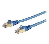 StarTech.com 2m CAT6A Ethernet Cable, 10 Gigabit Shielded Snagless RJ45 100W PoE Patch Cord, CAT 6A 10GbE STP Network Cable w/Strain Relief, Blue, Fluke Tested/UL Certified Wiring/TIA - Category 6A -