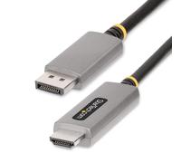 Startech.com 6ft (2m) displayport to hdmi adapter cable, 8k 60hz, 4k 1