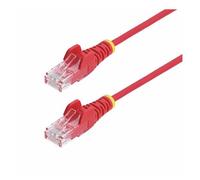 STARTECH.COM StarTech.com Câble Ethernet CAT6 Rouge Fin de 2m, Sans Accroc, 100W PoE, UTP, LSZH, Fil de Cuivre Pur 28AWG, Cordon Patch
