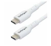 StarTech Câble USB-C 1 m – Charge et synchronisation, 60W (3A) PD, USB 2.0 – Blanc