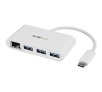 Startech.Com 3 Port Usb C Hub W/ Gigabit Ethernet ? Usb Type C vers 3 X Usb-A ?