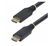 StarTech.com 35ft (10.6m) Active HDMI Cable w/Gripping Connectors - High speed - câble HDMI avec Ethernet - HDMI mâle pour HDMI mâle - 10.6 m - blindé - noir - actif, support pour 2K144Hz, prise...