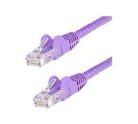 StarTech.com 35ft CAT6 Ethernet Cable, 10 Gigabit Snagless RJ45 650MHz 100W PoE Patch Cord, CAT 6 10GbE UTP Network Cable w/Strain Relief, Purple, Fluke Tested/Wiring is UL Certified/TIA -...