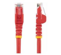 StarTech.com 3m CAT6 Ethernet Cable, 10 Gigabit Snagless RJ45 650MHz 100W PoE Patch Cord, CAT 6 10GbE UTP Network Cable w/Strain Relief, Red, Wiring is UL Certified/TIA - Category 6 - 24AWG (N6PATC3MR