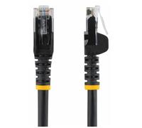 StarTech.com 3m CAT6 Ethernet Cable, 10 Gigabit Snagless RJ45 650MHz 100W PoE Patch Cord, CAT 6 10GbE UTP Network Cable w/Strain Relief, Black, Wiring is UL Certified/TIA - Category 6 - 24AWG (N6PATC3