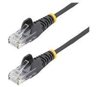 StarTech.com 3m Slim LSZH CAT6 Ethernet Cable, 10 Gigabit Snagless RJ45 100W PoE Patch Cord, CAT 6 10GbE UTP Network Cable w/Strain Relief, Black, ETL, Low Smoke Zero Halogen - Category 6 - 28AWG (N6P
