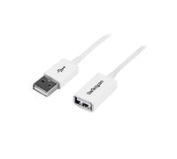 StarTech.com Câble Rallonge USB 3m - Câble USB 2.0 A-A Mâle / Femelle - Blanc