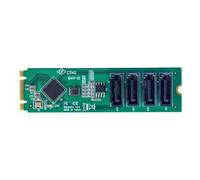 StarTech Carte adaptateur M.2 vers 4×SATA – PCIe 3.0, ASM1064, HDD/SSD, Windows/macOS/Linux