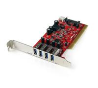 StarTech.com 4 Port SuperSpeed USB 3.0 PCI Card with SATA Power Supply
