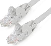 StarTech.com 5 m CAT6 Ethernet Cable, LSZH, 10 Gigabit 650 MHz Netzwerkkabel und 100 W UTP PoE hakenlos, Snagless, mit Zugentlastung, Grau, CAT 6, ETL, N6LPATCH5MGR