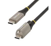 StarTech.com 50,80cm (20") 50cm Top Screw Locking USB C Cable 10Gbps, USB 3.1/3.2 Gen 2 Type-C Cable, 100W (5A) Power Delivery Charging, DP Alt Mode, Single Screw Lock, USB-C to C Cord