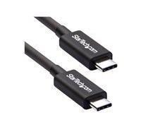 StarTech.com 50cm (1.6ft) Thunderbolt 3 Cable, 40Gbps, 100W PD, 4K/5K Video, Thunderbolt-Certified, Compatible w/ TB4/USB 3.2/DisplayPort - câble Thunderbolt - 24 pin USB-C pour 24 pin USB-C - 50 cm