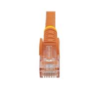 StarTech.com 50cm CAT6 Ethernet Cable, 10 Gigabit Snagless RJ45 650MHz 100W PoE Patch Cord, CAT 6 10GbE UTP Network Cable w/Strain Relief, Orange, Wiring is UL Certified/TIA - Category 6 - 24AWG (N6PA