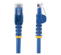 StarTech.com Câble réseau Cat6 Gigabit UTP sans crochet de 50cm - Cordon Ethernet RJ45 anti-accroc - Câble patch M/M - Bleu