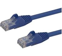 StarTech.com 50cm Cat6 Snagless Gigabit UTP Cable Network - Cat 6 RJ45 Cable Network avec protection anti-pli - Bleu