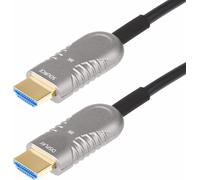 StarTech.com 50ft (15.2m) HDMI 2.1 Hybrid Active Optical Cable (AOC), CMP, Plenum Rated, 8K Ultra High Speed HDMI Fiber Optic Cable, 48Gbps, 8K 60Hz/4K 120Hz, HDR10+/FRL/TMDS/eARC - CMP In Wall HDMI 2.1/2.0 Cord (8K-A-50F-HDMI-CABLE) - câble HDMI - 15.2 m