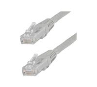 StarTech.com 50ft CAT6 Ethernet Cable, 10 Gigabit Molded RJ45 650MHz 100W PoE Patch Cord, CAT 6 10GbE UTP Network Cable with Strain Relief, Gray, Fluke Tested/Wiring is UL Certified/TIA -...