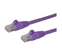 StarTech.com 5m CAT6 Ethernet Cable, 10 Gigabit Snagless RJ45 650MHz 100W PoE Patch Cord, CAT 6 10GbE UTP Network Cable w/Strain Relief, Purple, Wiring is UL Certified/TIA - Category 6 - 24AWG (N6PATC