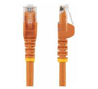 StarTech.com 5m CAT6 Ethernet Cable, 10 Gigabit Snagless RJ45 650MHz 100W PoE Patch Cord, CAT 6 10GbE UTP Network Cable w/Strain Relief, Orange, Wiring is UL Certified/TIA - Category 6 - 24AWG (N6PATC