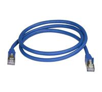 StarTech Câble Ethernet 5 m CAT6a – 10 Gigabit blindé RJ45 sans crochet 100W PoE – Bleu
