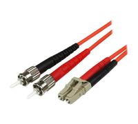 StarTech.com 5m Fiber Optic Cable - Multimode Duplex 50/125 - LSZH - LC/ST - OM2 - LC to ST Fiber Patch Cable - Cordon de raccordement - ST multi-mode (M) pour LC multi-mode (M) - 5 m - 5 m - fibre op