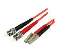 StarTech.com 5m Fiber Optic Cable - Multimode Duplex 50/125 - LSZH - LC/ST - OM2 - LC to ST Fiber Patch Cable - Cordon de raccordement - ST multi-mode (M) pour LC multi-mode (M) - 5 m - 5 m -...