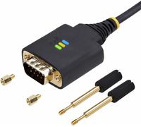 6.6ft/2m USB to Null Modem Serial Adapter Cable, FTDI, RS232 - Câble USB / série - USB (M) pour DB-9 (M) - 2 m - noir