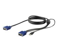 StarTech.com 6 ft. (1.8 m) USB KVM Cable for StarTech.com Rackmount Consoles - VGA and USB KVM Console Cable (RKCONSUV6) - Câble vidéo / USB - mini-VGA (M) pour USB, HD-15 (VGA) (M) - 1.8 m -...