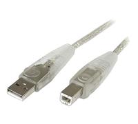 StarTech.com 6 ft. Transparent USB 2.0 Cable A-B M/M