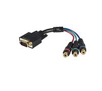 StarTech.com 6-Inch HD15 to Component RCA Breakout Cable Adapter - M/F (HD15CPNTMF)
