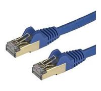 StarTech.com Câble réseau Cat6a STP blindé sans crochet de 2 m - Bleu