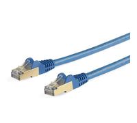 StarTech.com 6ASPAT7MBL Câble patch CAT6a (7 m, bleu, connecteur RJ45 Snagless, câble CAT6a STP, fil de cuivre, câble réseau)