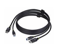 StarTech.com Câble KVM DisplayPort de 1,8m et USB 5Gbps, 4K 60Hz, Câble Combo DP 1.2 et USB pour Commutateurs/Switchs KVM