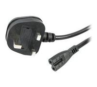 StarTech.com 6ft (1.8m) UK Laptop Power Cable, BS 1363 to C7, 2.5A 250V, 18AWG, Black, AC Notebook/Laptop Replacement Cord, Printer Cable, UK Laptop Charger Cord, BS 1363 to IEC60320 C7 - Power Brick 
