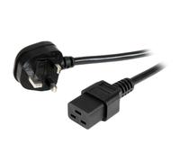 StarTech.com 6ft (2m) UK Computer Power Cable, 16AWG, BS 1363 to C19, 13A 250V,