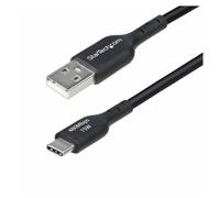 StarTech.com 6in (15cm) USB-A to USB-C Charging Cable, Charger Cord - Câble USB - USB (M) pour USB-C (M) - USB 2.0 - 3 A - 15 cm - passif, charge et synchronisation, USB Fast Charge (15W) - noir
